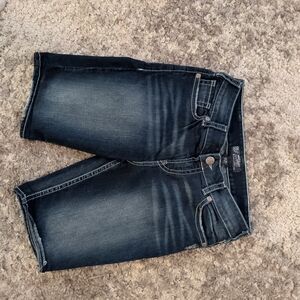 Silver Jeans Dark Blue Suki Mid Bermuda Denim Shorts W31 L11